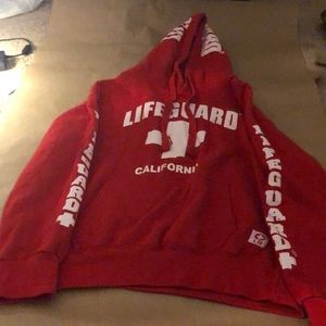 Lifeguard +  California Hoodie / Size Large / Red